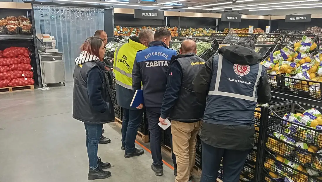 Konya'da yaş meyve ve sebze fiyatlarına sıkı denetim