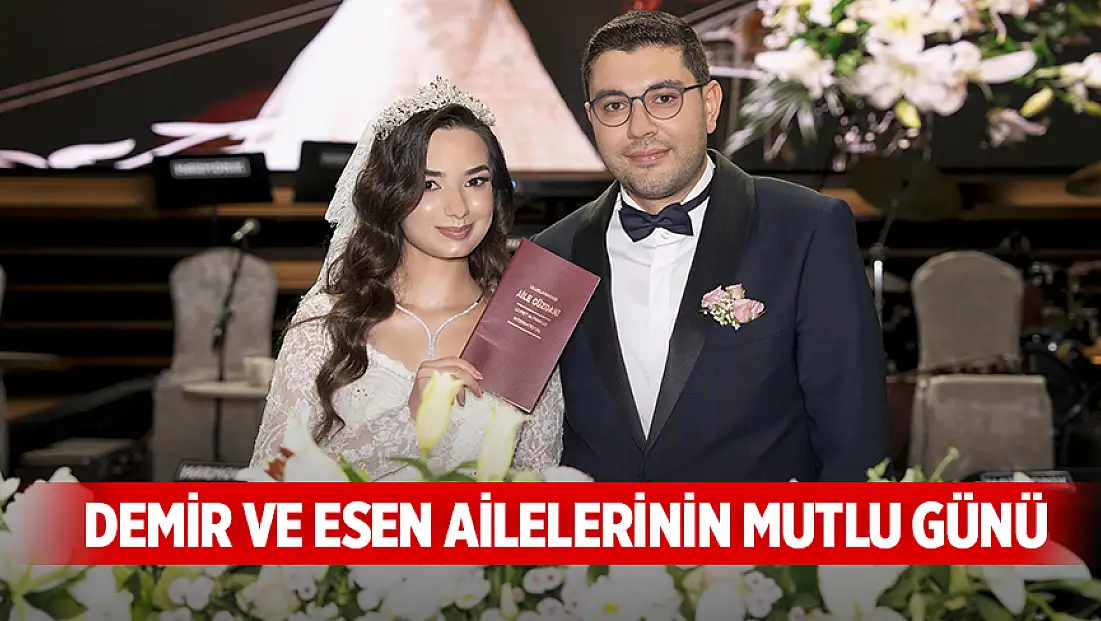 Demir ve Esen ailelerinin mutlu günü