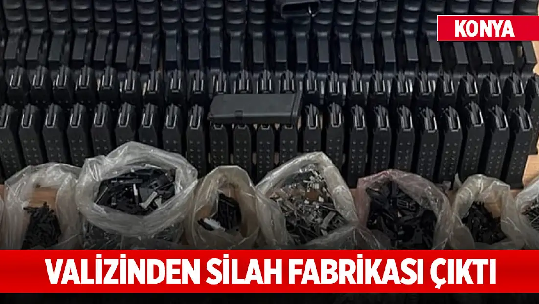 Konya'da polisin dikkati kaçakçılığı önledi! Valizinden silah fabrikası çıktı