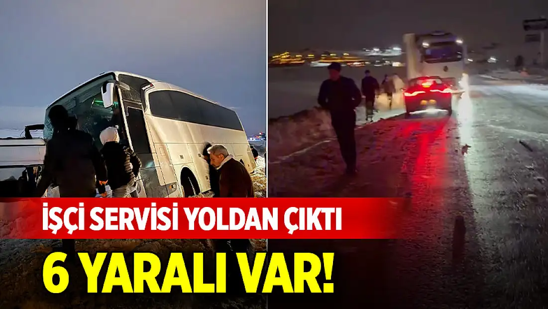 Konya Şeker iştiraki olan santralin işçilerini taşıyan servis yoldan çıktı: Yaralılar var