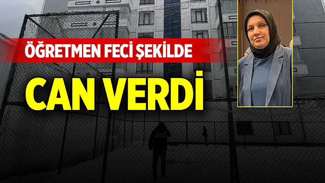 Öğretmen feci şekilde can verdi