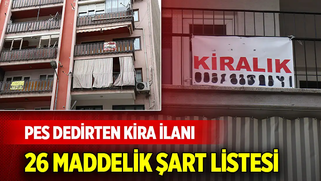 Pes dedirten kira ilanı: 26 maddelik şart listesi sosyal medyayı salladı