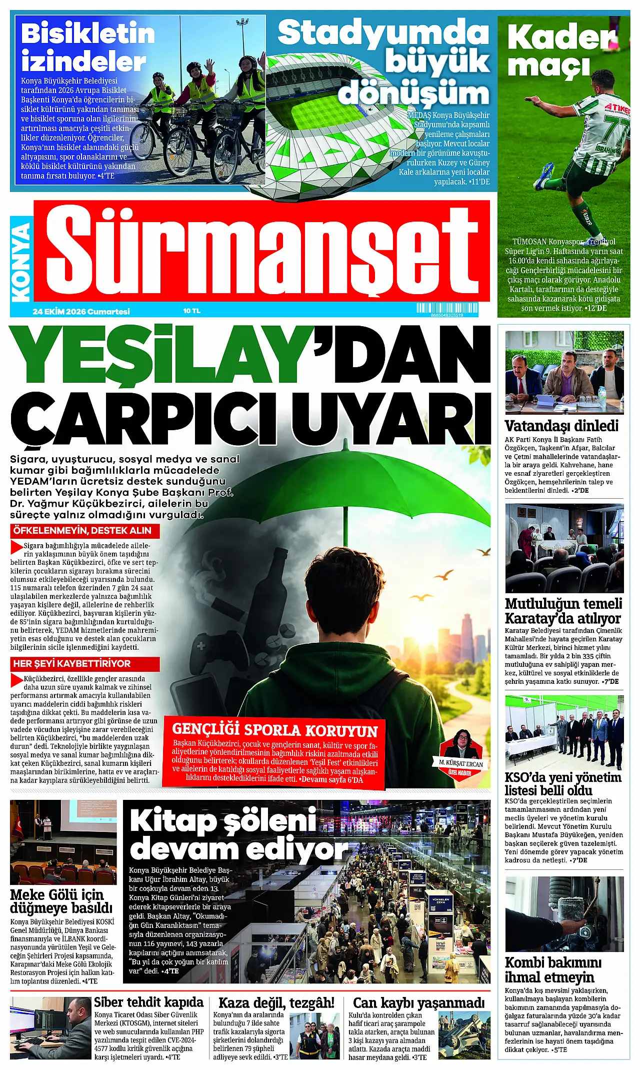 Bugünkü Konya gündemi (24 Ekim 2026)