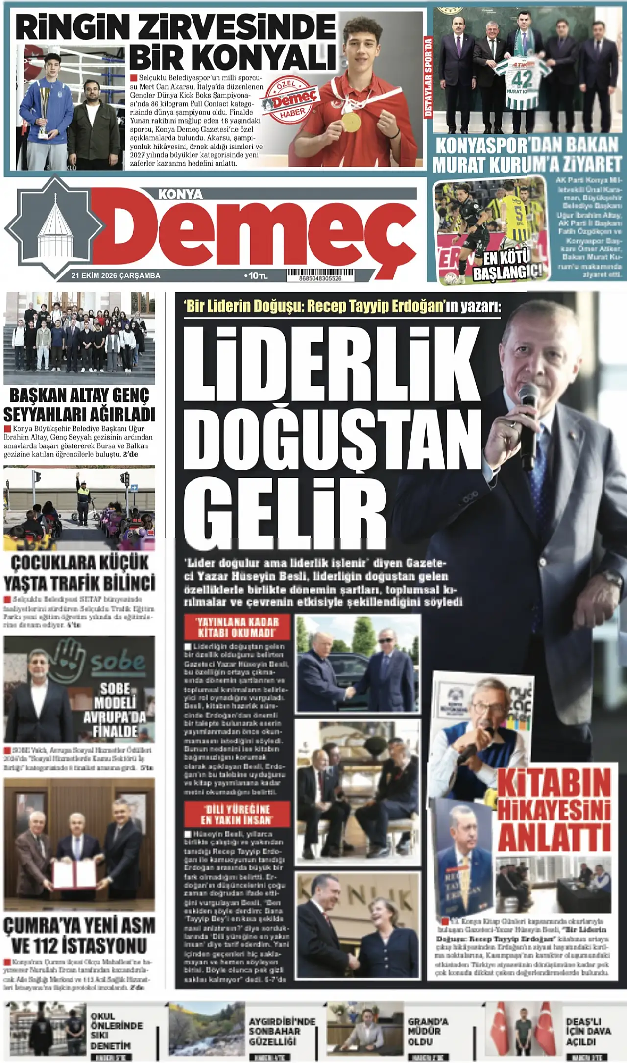 Bugünkü Konya gündemi (21 Ekim 2026)