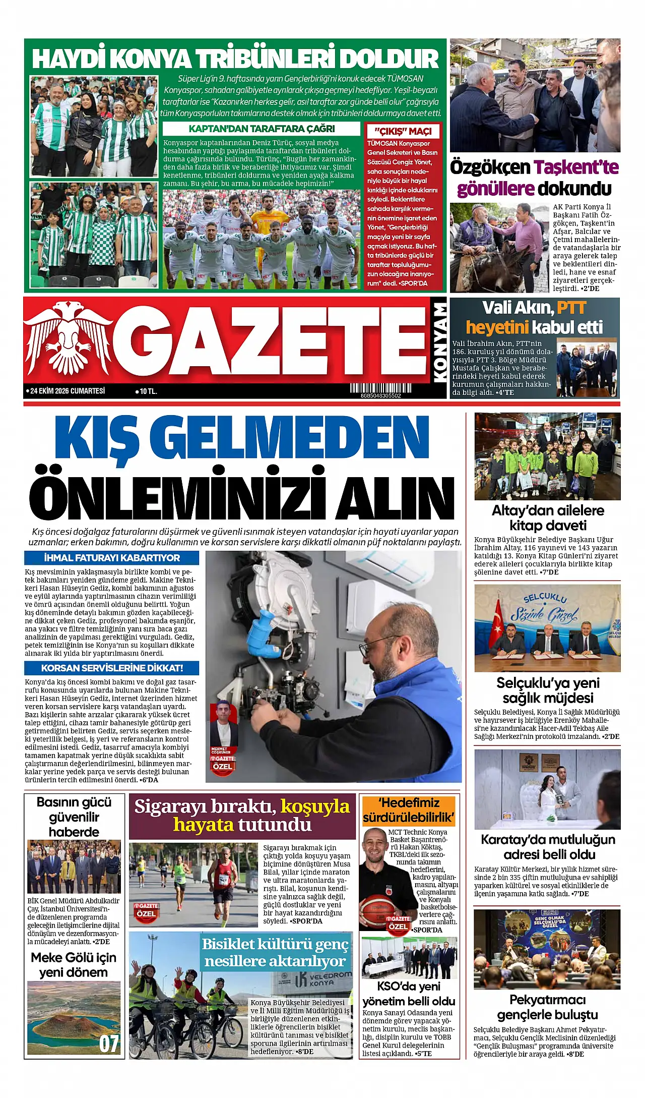 Bugünkü Konya gündemi (24 Ekim 2026)