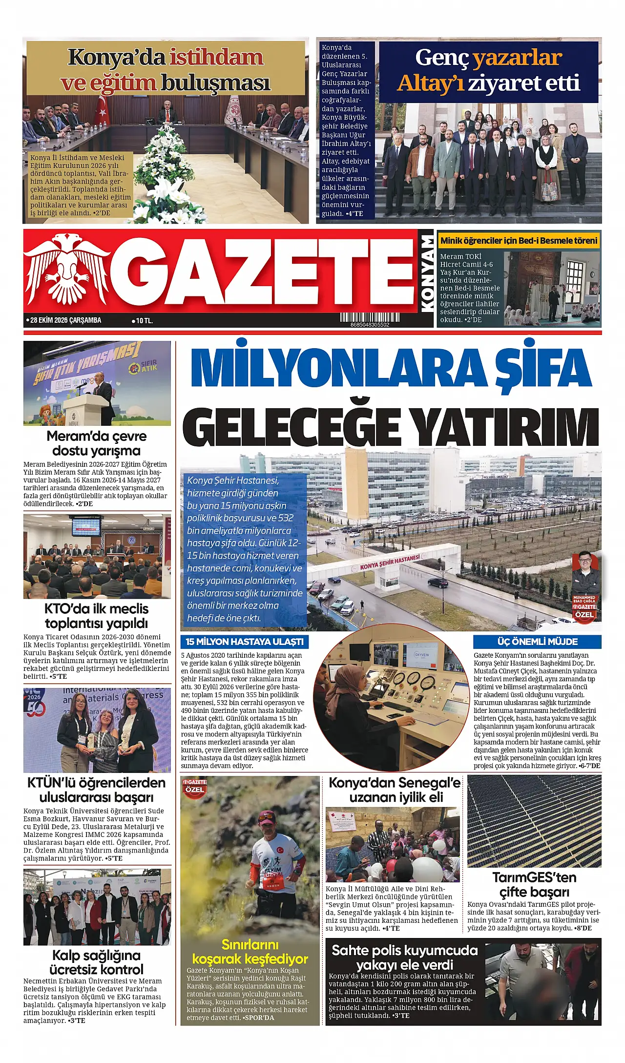 Bugünkü Konya gündemi (28 Ekim 2026)