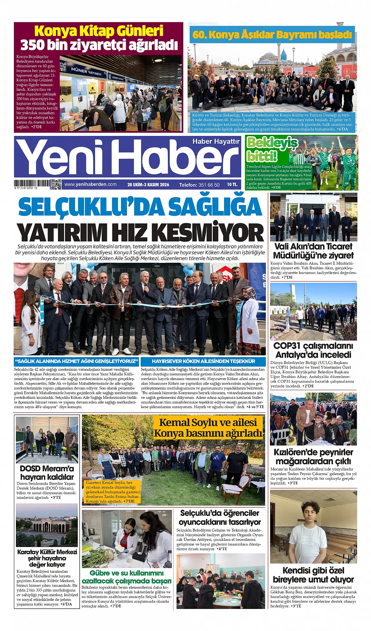 Bugünkü Konya gündemi (28 Ekim 2026)
