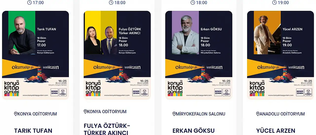 Bugünkü Konya gündemi (18 Ekim 2026)