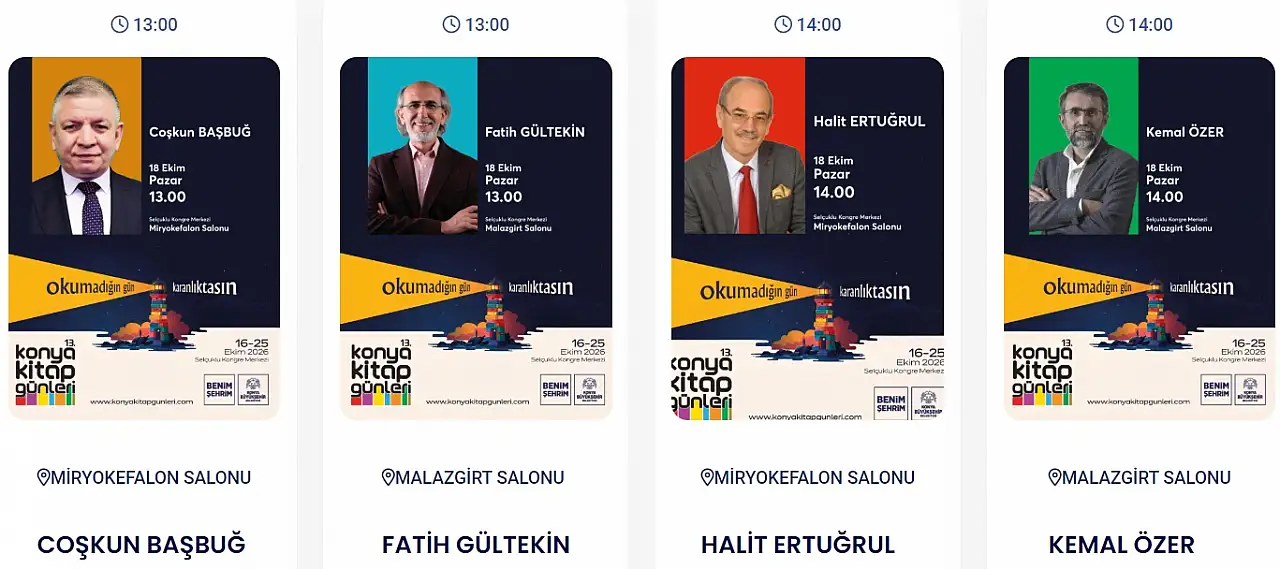 Bugünkü Konya gündemi (18 Ekim 2026)