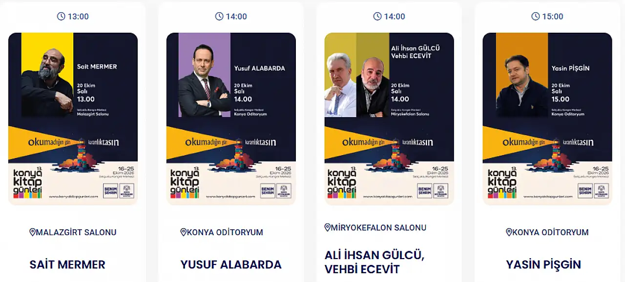 Bugünkü Konya gündemi (20 Ekim 2026)