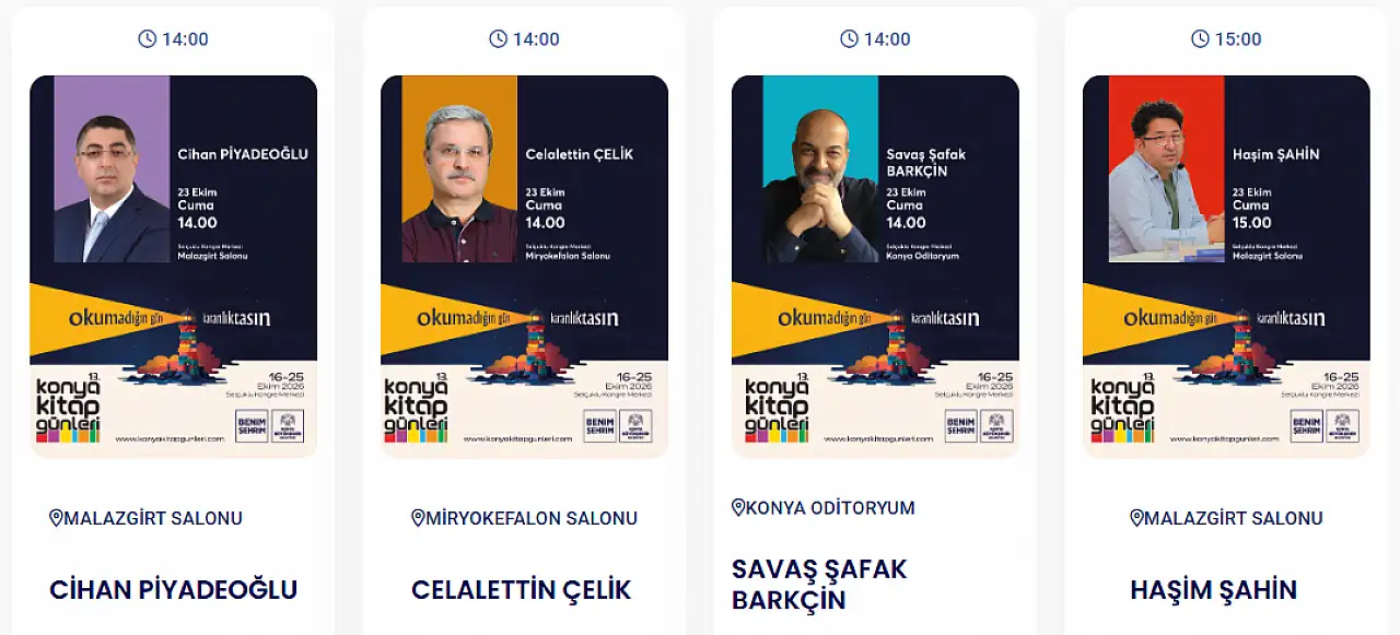 Bugünkü Konya gündemi (23 Ekim 2026)