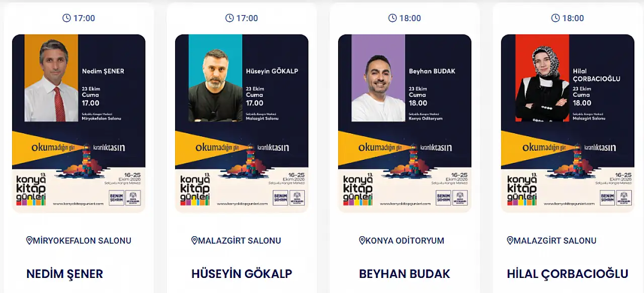 Bugünkü Konya gündemi (23 Ekim 2026)