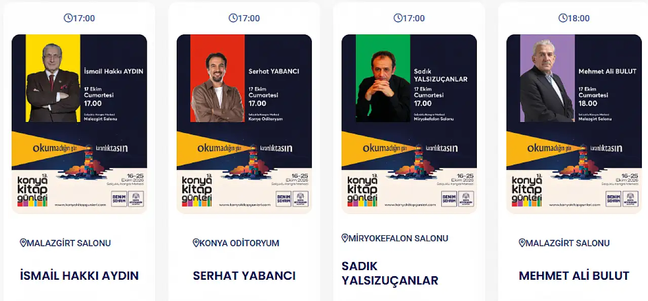 Bugünkü Konya gündemi (17 Ekim 2026)