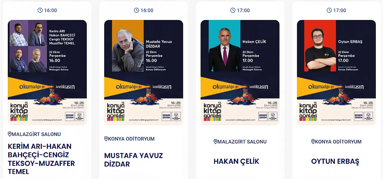 Bugünkü Konya gündemi (22 Ekim 2026)