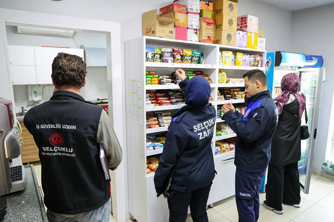 Selçuklu'da ortak denetim mesaisi: Okul kantinleri sıkı takibe alındı!