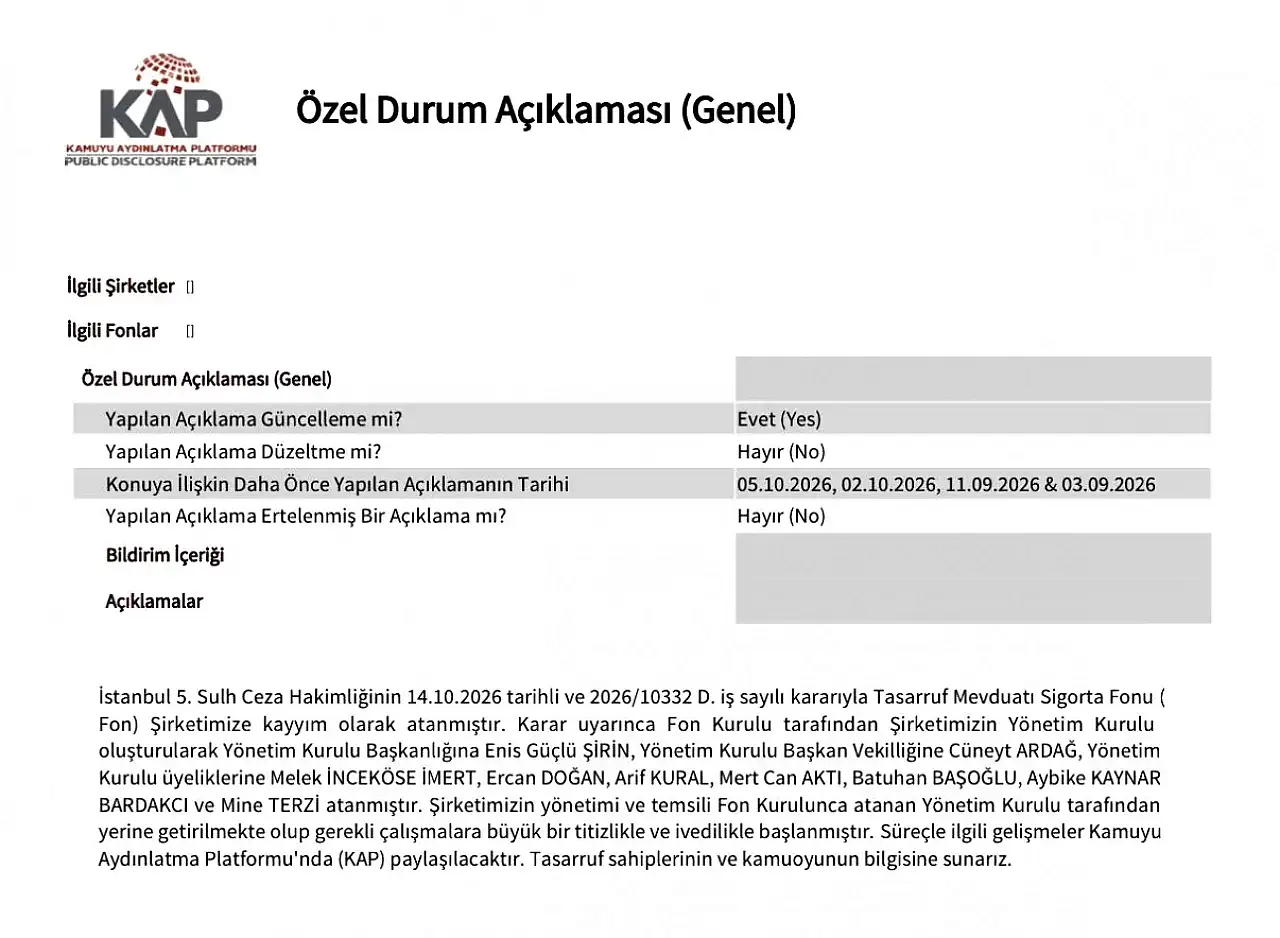 Fon soruşturmasında kritik karar: Kayyum atandı!