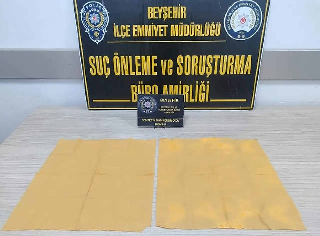 Konya'da bonzai operasyonu! Lastiğe bıraktı, yakayı ele verdi