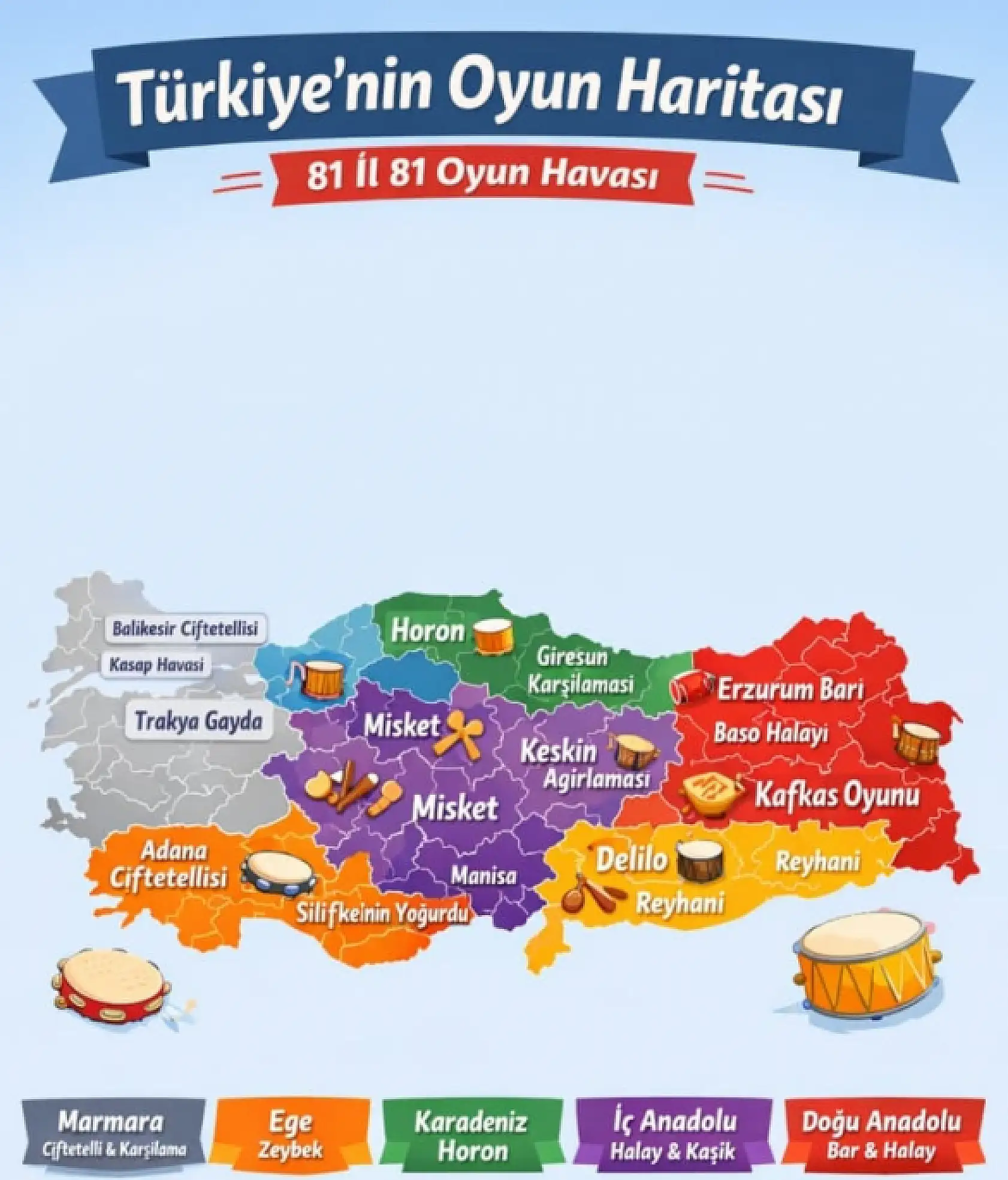 Türkiye'nin ritmi bu listede: 81 ilin meşhur oyun havaları