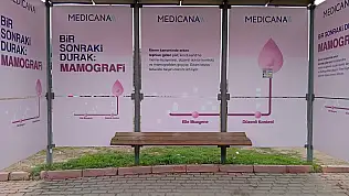 Konya'da dikkat çeken durak: Bir sonraki durak mamografi!