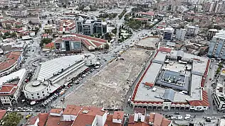 Konya Peynir Pazarı'nda ikinci etap yıkımları tamamlandı