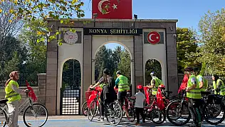 Yeşilay Konya'dan Cumhuriyet'in 103'üncü yılına anlamlı pedal