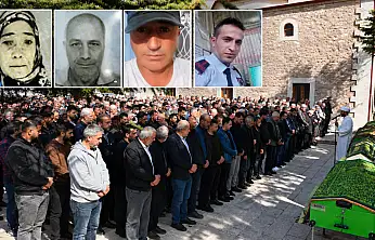 Feci kazada ölen 4 kişiye Konya'da hüzünlü veda