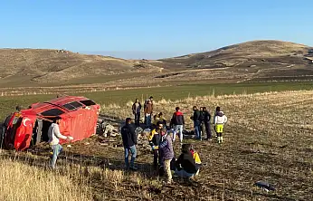 Konya'da işçi minibüsü kaza yaptı! 6 yaralı
