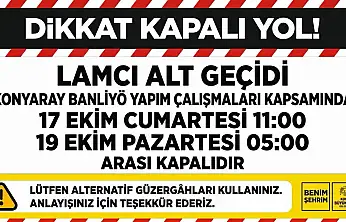 Konya'da sürücülere önemli uyarı: O alt geçit trafiğe kapatılıyor!
