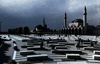 Mevlana Meydanı değişiyor! Yenilendiğinde işte böyle görünecek