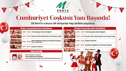 M1 Konya AVM'de Cumhuriyet Bayramı coşkusu