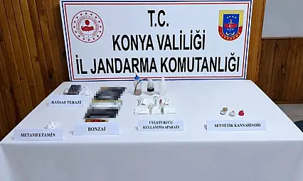 Konya'da 4 bin 137 sentetik hap ele geçirildi