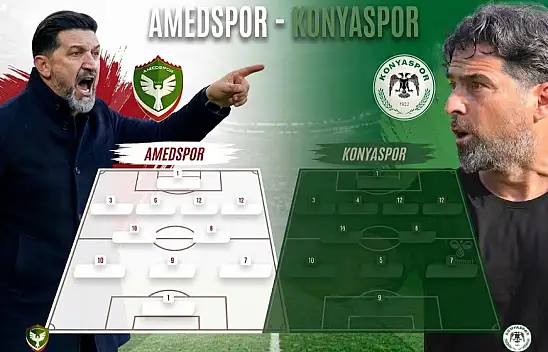 Amedspor-Konyaspor: İşte muhtemel 11'ler!