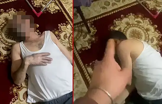 Konya merkezde babasını yere yatırıp tekmeledi! Sosyal medyanın gündemine oturdu