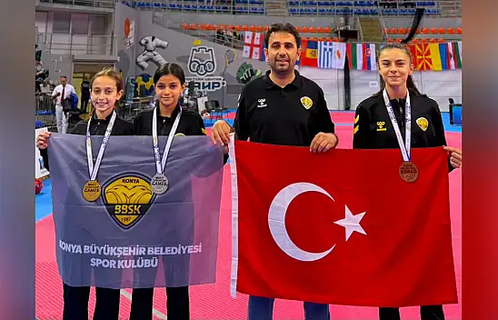Konya Büyükşehir Belediyespor genç taekwondoculardan Sırbistan'da büyük başarı