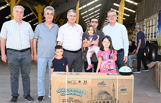 Konya Büyükşehir'in bisikletleri Seydişehir'de çocuklarla buluştu