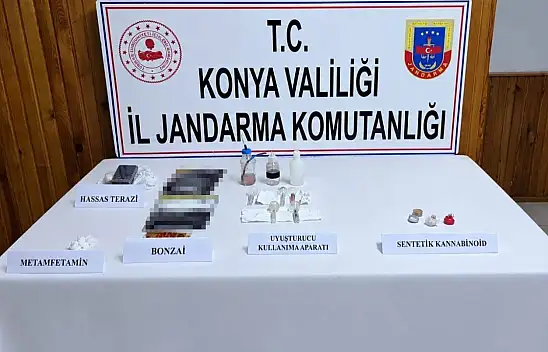 Konya'da 4 bin 137 sentetik hap ele geçirildi