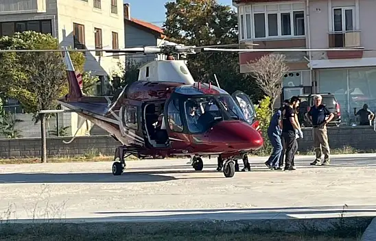 Konya'da 83 yaşındaki hasta hava ambulansıyla sevk edildi