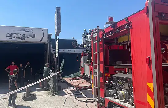 Konya'da sanayi sitesinde hareketli anlar: İş yerinde yangın çıktı