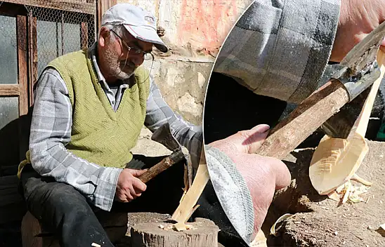 Konya'da yarım asırlık ata mirası: İlyas Usta ağaçları sanata dönüştürüyor