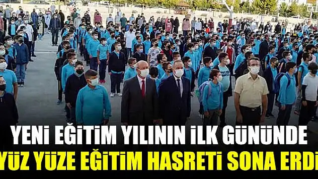 Yeni eğitim yılının ilk gününde yüz yüze eğitim hasreti sona erdi