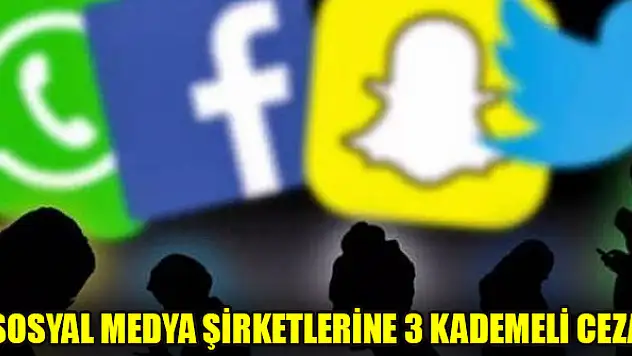 Sosyal medya şirketlerine 3 kademeli ceza