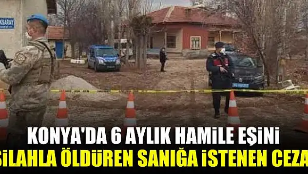 Konya'da 6 aylık hamile eşini silahla öldüren sanığa istenen ceza!