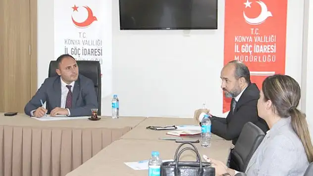 Göç İdaresi Müdürlüğünde  proje toplantısı yapıldı