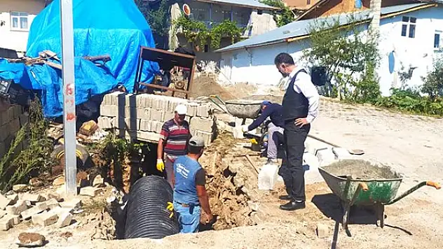 Ayten, çalışmaları  yerinde inceledi