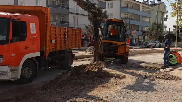 Cihanbeyli'de altyapı  çalışmaları sürüyor