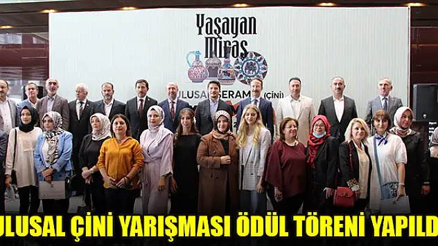 Ulusal Çini Yarışması Ödül Töreni yapıldı
