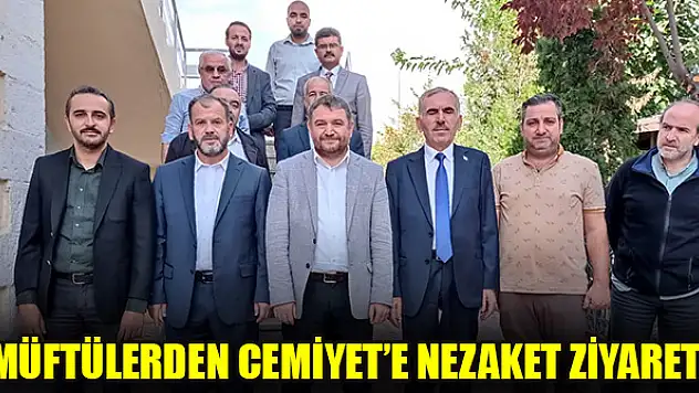 Müftülerden Cemiyet'e nezaket ziyareti
