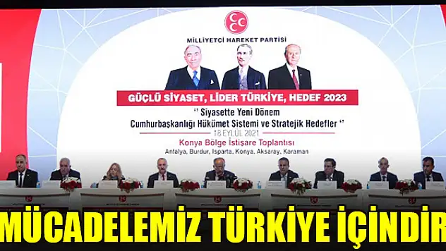 'Mücadelemiz Türkiye içindir'