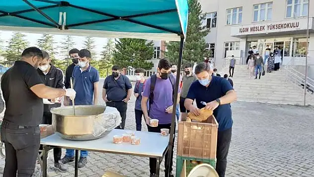 Ilgın'da öğrencilere  çorba ikram edildi