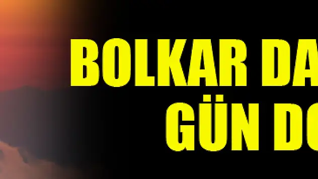 Bolkar Dağları'nda gün doğumu
